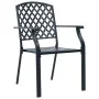 Sillas jardín apilables 7 pzas acero recubrimiento polvo gris von , Gartensets - Ref: Foro24-3283771, Preis: 604,83 €, Rabatt: %