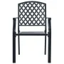 Sillas jardín apilables 7 pzas acero recubrimiento polvo gris von , Gartensets - Ref: Foro24-3283771, Preis: 604,83 €, Rabatt: %