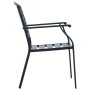 Sillas jardín apilables 7 pzas acero recubrimiento polvo gris by , Garden sets - Ref: Foro24-3283771, Price: 587,14 €, Discou...