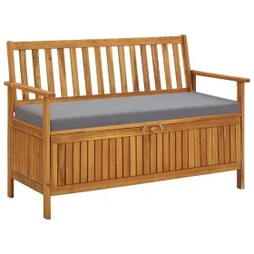 Gartenbank mit Stauraum aus massivem Akazienholz, 120 cm von vidaXL, Gartenbänke - Ref: Foro24-310276, Preis: 220,68 €, Rabat...