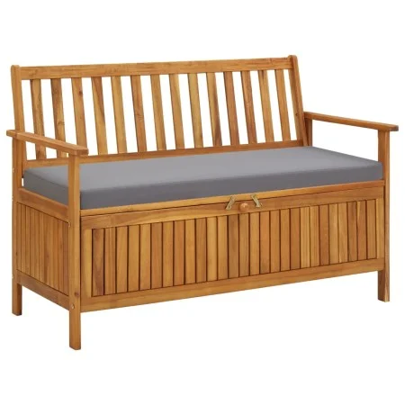 Banco de almacenaje de jardín madera maciza acacia 120 cm de vidaXL, Bancos de jardín - Ref: Foro24-310276, Precio: 220,66 €,...