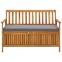 Gartenbank mit Stauraum aus massivem Akazienholz, 120 cm von vidaXL, Gartenbänke - Ref: Foro24-310276, Preis: 224,49 €, Rabat...