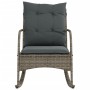 Silla mecedora de jardín con cojines ratán sintético gris von , Gartenstühle - Ref: Foro24-369020, Preis: 88,03 €, Rabatt: %