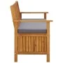 Solid acacia wood garden storage bench 120 cm by vidaXL, garden benches - Ref: Foro24-310276, Price: 220,66 €, Discount: %