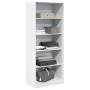 Armario de madera de ingeniería blanco 80x50x200 cm by , Wardrobes - Ref: Foro24-3307720, Price: 165,01 €, Discount: %