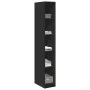 Armario de madera de ingeniería negro 30x50x200 cm de , Armarios roperos - Ref: Foro24-3307703, Precio: 133,33 €, Descuento: %