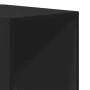 Armario de madera de ingeniería negro 30x50x200 cm de , Armarios roperos - Ref: Foro24-3307703, Precio: 133,33 €, Descuento: %