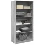 Armario de madera contrachapada gris Sonoma 100x50x200 cm by , Wardrobes - Ref: Foro24-3307734, Price: 195,29 €, Discount: %