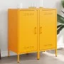 Aparadores 2 unidades acero amarillo mostaza 36x39x79 cm de , Aparadores - Ref: Foro24-843019, Precio: 127,82 €, Descuento: %
