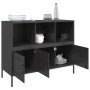 Schwarzer Stahlschrank 100,5x39x79 cm von , Sideboards - Ref: Foro24-843090, Preis: 111,50 €, Rabatt: %