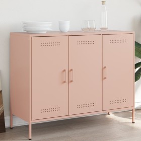 Aparador acero rosa 100,5x39x79 cm de , Aparadores - Ref: Foro24-843025, Precio: 177,56 €, Descuento: %