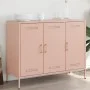 Aparador acero rosa 100,5x39x79 cm de , Aparadores - Ref: Foro24-843025, Precio: 175,16 €, Descuento: %