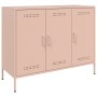 Aparador acero rosa 100,5x39x79 cm de , Aparadores - Ref: Foro24-843025, Precio: 175,04 €