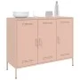 Aparador acero rosa 100,5x39x79 cm de , Aparadores - Ref: Foro24-843025, Precio: 175,16 €, Descuento: %