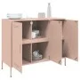 Aparador acero rosa 100,5x39x79 cm de , Aparadores - Ref: Foro24-843025, Precio: 175,16 €, Descuento: %