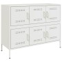 Aparador acero blanco 100,5x39x79 cm
