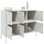 Aparador acero blanco 100,5x39x79 cm