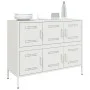 Weißer Stahlschrank 100,5x39x79 cm von , Sideboards - Ref: Foro24-843101, Preis: 168,66 €, Rabatt: %