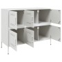 Aparador acero blanco 100,5x39x79 cm