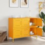 Aparador acero amarillo mostaza 100,5x39x79 cm de , Aparadores - Ref: Foro24-843099, Precio: 136,03 €, Descuento: %