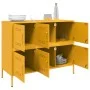 Gelber Senfschrank aus Stahl, 100,5x39x79 cm. von , Sideboards - Ref: Foro24-843099, Preis: 173,41 €, Rabatt: %