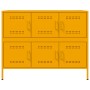 Aparador acero amarillo mostaza 100,5x39x79 cm de , Aparadores - Ref: Foro24-843099, Precio: 136,03 €, Descuento: %