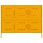 Gelber Senfschrank aus Stahl, 100,5x39x79 cm. von , Sideboards - Ref: Foro24-843099, Preis: 173,41 €, Rabatt: %