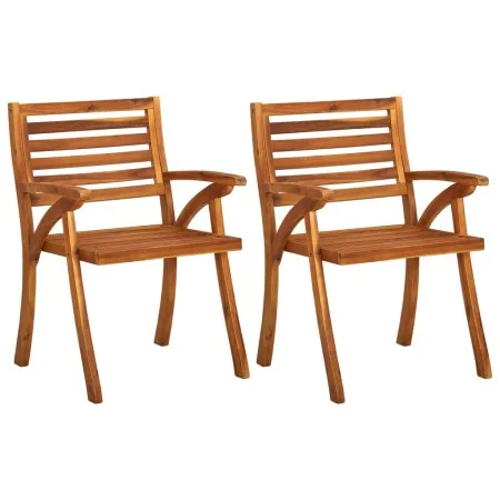 Gartenstühle 2 Einheiten aus massivem Akazienholz von vidaXL, Gartenstühle - Ref: Foro24-310629, Preis: 180,69 €, Rabatt: %