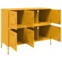 Gelber Senfschrank aus Stahl, 100,5x39x79 cm. von , Sideboards - Ref: Foro24-843099, Preis: 173,41 €, Rabatt: %