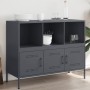 Anrichte aus anthrazitgrauem Stahl, 100,5x39x79 cm. von , Sideboards - Ref: Foro24-843092, Preis: 118,34 €, Rabatt: %
