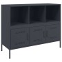 Anrichte aus anthrazitgrauem Stahl, 100,5x39x79 cm. von , Sideboards - Ref: Foro24-843092, Preis: 118,34 €, Rabatt: %
