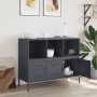 Anrichte aus anthrazitgrauem Stahl, 100,5x39x79 cm. von , Sideboards - Ref: Foro24-843092, Preis: 118,34 €, Rabatt: %