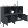 Anrichte aus anthrazitgrauem Stahl, 100,5x39x79 cm. von , Sideboards - Ref: Foro24-843092, Preis: 118,34 €, Rabatt: %