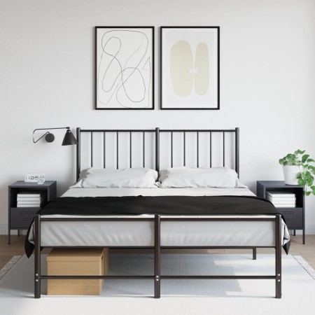Nachttische, 2 Stück, anthrazitgraues Stahl, 36x39x50,5 cm. von , Nachttische - Ref: Foro24-843059, Preis: 111,56 €, Rabatt: %