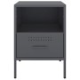 Nachttische, 2 Stück, anthrazitgraues Stahl, 36x39x50,5 cm. von , Nachttische - Ref: Foro24-843059, Preis: 111,56 €, Rabatt: %