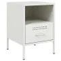 Nachttische, 2 Stück, weißer Stahl, 36x39x50,5 cm. von , Nachttische - Ref: Foro24-843065, Preis: 93,42 €, Rabatt: %