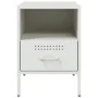 Mesitas de noche 2 unidades acero blanco 36x39x50,5 cm de , Mesitas de noche - Ref: Foro24-843065, Precio: 93,42 €, Descuento: %