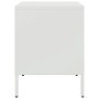 Nachttische, 2 Stück, weißer Stahl, 36x39x50,5 cm. von , Nachttische - Ref: Foro24-843065, Preis: 111,15 €, Rabatt: %