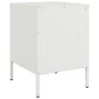 Nachttische, 2 Stück, weißer Stahl, 36x39x50,5 cm. von , Nachttische - Ref: Foro24-843065, Preis: 93,42 €, Rabatt: %