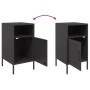 Mesitas de noche 2 unidades acero negro 36x39x68 cm de , Mesitas de noche - Ref: Foro24-843067, Precio: 108,52 €, Descuento: %
