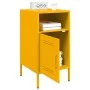 Zwei Nachttische aus gelbem Senf-Stahl, 36x39x68 cm. von , Nachttische - Ref: Foro24-843073, Preis: 114,10 €, Rabatt: %