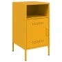 Zwei Nachttische aus gelbem Senf-Stahl, 36x39x68 cm. von , Nachttische - Ref: Foro24-843073, Preis: 114,10 €, Rabatt: %