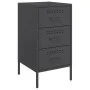 Nachttisch aus schwarzem Stahl 36x39x68 cm von , Nachttische - Ref: Foro24-843078, Preis: 86,89 €, Rabatt: %