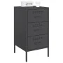 Mesita de noche acero negro 36x39x68 cm de , Mesitas de noche - Ref: Foro24-843078, Precio: 86,89 €, Descuento: %