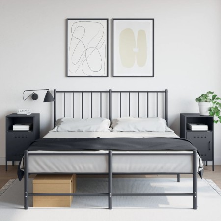 Nachttische, 2 Stück, anthrazitgraues Stahl, 36x39x68 cm. von , Nachttische - Ref: Foro24-843071, Preis: 115,34 €, Rabatt: %