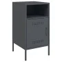 Nachttische, 2 Stück, anthrazitgraues Stahl, 36x39x68 cm. von , Nachttische - Ref: Foro24-843071, Preis: 114,02 €, Rabatt: %