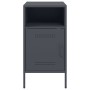Mesitas de noche 2 unidades acero gris antracita 36x39x68 cm de , Mesitas de noche - Ref: Foro24-843071, Precio: 115,28 €