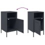 Nachttische, 2 Stück, anthrazitgraues Stahl, 36x39x68 cm. von , Nachttische - Ref: Foro24-843071, Preis: 115,34 €, Rabatt: %