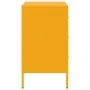 Mesita de noche acero amarillo mostaza 36x39x68 cm de , Mesitas de noche - Ref: Foro24-843084, Precio: 91,55 €, Descuento: %