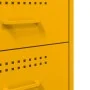 Mesita de noche acero amarillo mostaza 36x39x68 cm de , Mesitas de noche - Ref: Foro24-843084, Precio: 91,55 €, Descuento: %